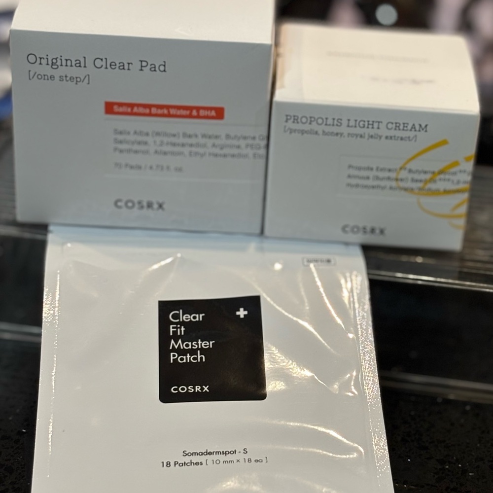 COSRX Skincare Set with Black and White Packaging